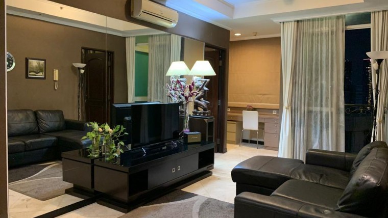 Sewa Apartemen Bellagio Residence 2BR, 2BA, fully furnished, city view